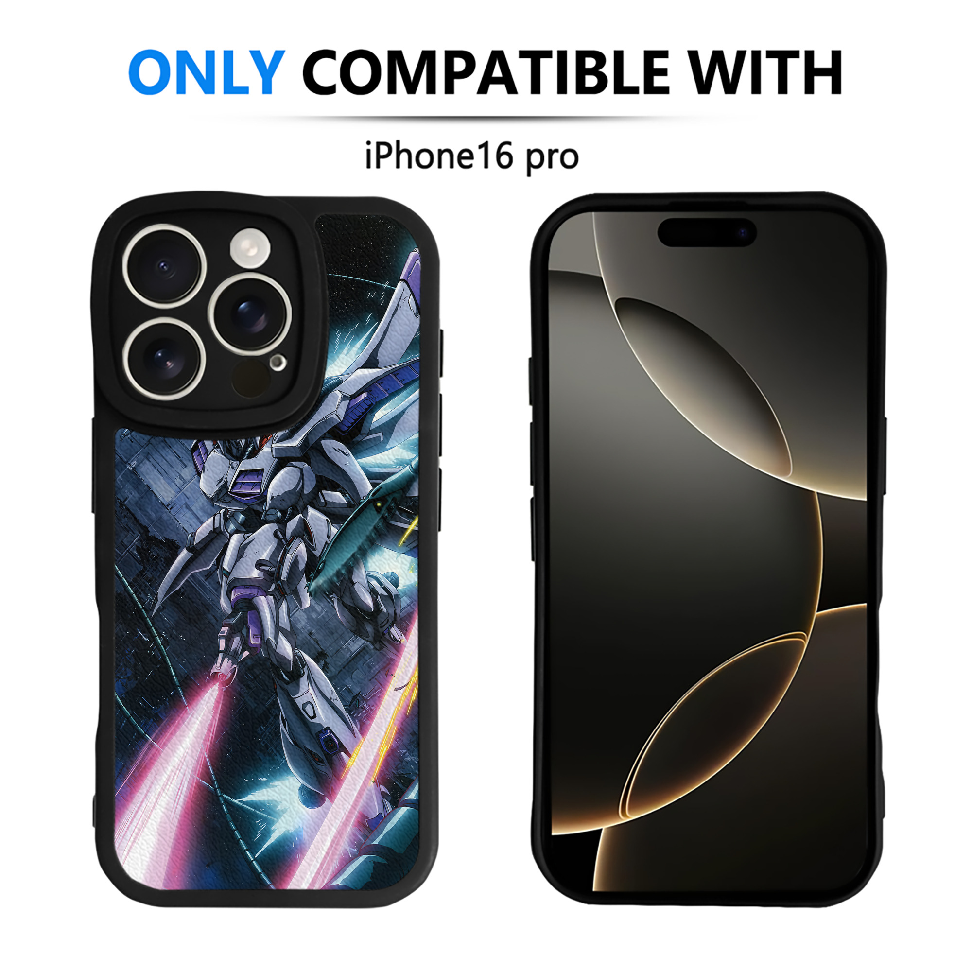 （画像用） 機動戦士ガンダム Mobile Suit Gundam 【iPhone 16シリーズ対応】シリコンスマホケース（レザー調） 材質：シリコン